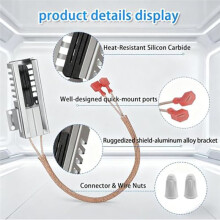 New Upgraded for NR038KX Gas Range Oven Ignitor HRG3026 HRG3080U HRG3031U HRG3618U Replaces DVTH-5310 DVTH-5316