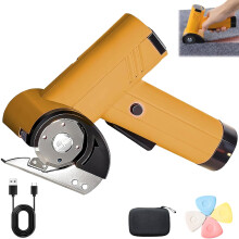 Cordless Electric Scissors Rechargeable Cardboard Cutter with LED Light and FourSpeed Control Yellow