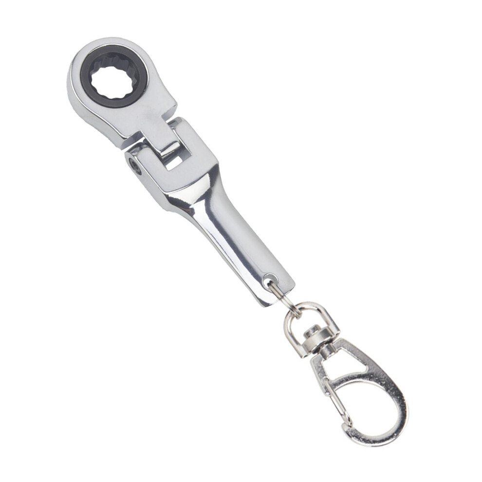 10Mm Ratcheting Wrench Keychain With 180 Rotating Head For Quick Repairs In Tight Spaces 9092120574982