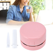 Portable USB Desk Dust Cleaner Pink – 500mAh Mini Dust Absorber