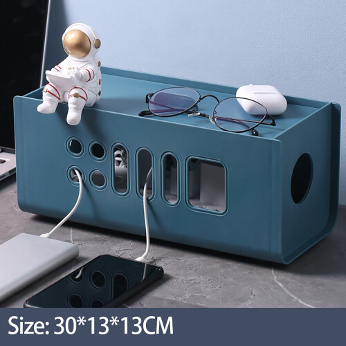 Colour Cable Storage Box Hide Cords Power Strips Surge Protector Wire Management Wire Case Charger Socket Organizer B 2