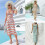 Comfortable Long Skirt Breathable Polyester-oran1ge white M 3