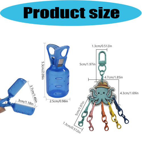Compacts Squid Jigs Guard Case Electroplating Squid Jigs-Blue 1