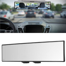 3X Car Rearview Mirrors,Car Universal 12Inch Interior Clip Panoramic Rear View Mirror Wide Angle Rear View Mirror