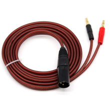 3X XLR to Banana Speaker Cable,XLR 3 Pin Male to Dual Banana Plugs Audio Cable, Gold-Plated 4mm Plug to XLR3 Pro HiFi