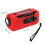 Notfall-Hand-Solarradio mit 2000mAh LED-Taschenlampe – Rot EU 6