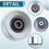2X Nova Polia Intermediária 3847482 para Motor  Interno Marítimo para  Penta D4 D6 7