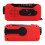 Notfall-Hand-Solarradio mit 2000mAh LED-Taschenlampe – Rot EU 16