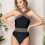 Supportive Full Shape Swimming Outfit With Belly-Black S 5
