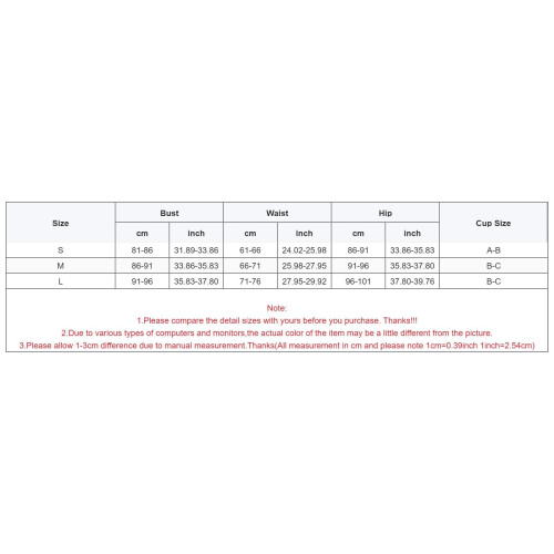 Practical Three Piece Ladies Swimsuit Comfortable Separate-M 1