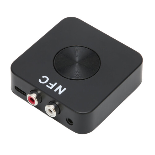 NFC Bluetooth 5.0 Wireless Audio Adapter AUX Transmitter/Receiver, 200mAh, 15m Range