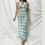 Comfortable Long Skirt Breathable Polyester-oran1ge white M 5