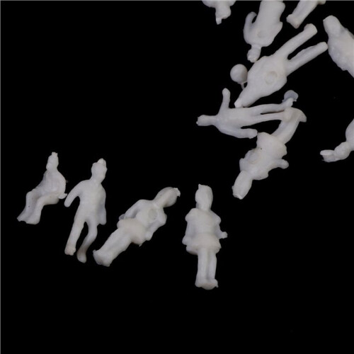 Model People Figures Maßstab 1: 200 Packung mit Ca. 800 Stück Weiß Assorted Style 2