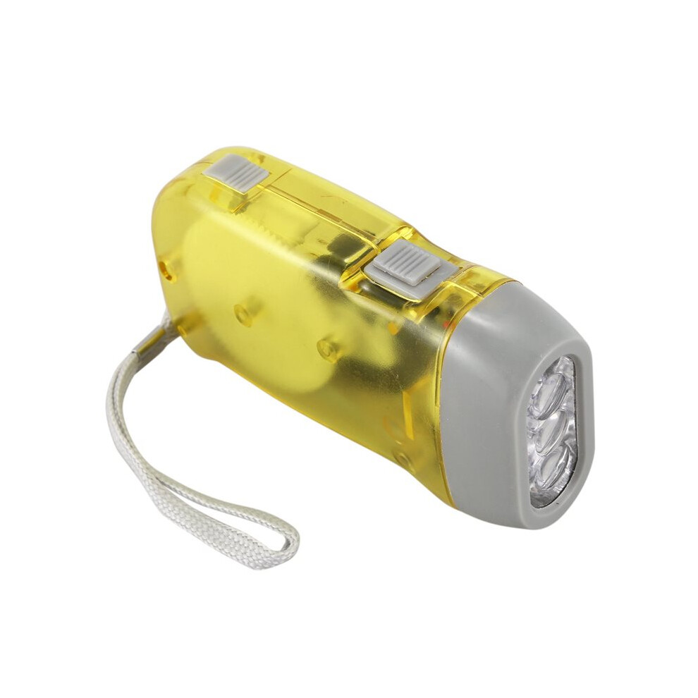 10X 3 Led Dynamo Wind Flashlight Torch Light Hand Press Crank Nr Camping 6033724859368