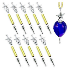 20 Set Christmas Tree Ornament Woodturning Project Kit, Christmas-Crafts DIY Tree Hanging Decoration Turning Kit B