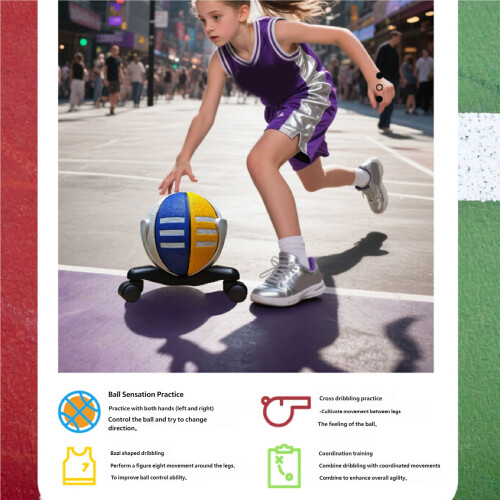 Creative Basketball Movement Guide With Easy Rolling-Black 1