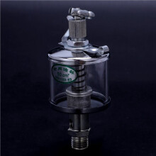 8X 50mL Engine Machine Lubricator Oil Gravity Drip Feed Oiler Clear+Silver