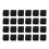 144 Pcs 30mm X 30mm Plastic Ribbed Square End Caps Tube Insert Black 2