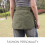 Adjustable Water Discouraging Waist Pack with-white on black 6
