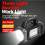 LED Solar Searchlight Outdoor Long Ranges Flashlight-939A 1LED 3