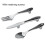 30 PCS Knife Spoon Fork Kitchen Cabinet Closet Drawer Pull Handles Knobs 3-Inch Center to Center (Silver) 3