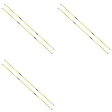 Alignment Sticks Training Aid 6 Pack,3-Section 48 Inch Swing Trainers Foldable Practice Rods Aiming Sticks