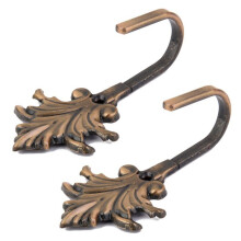 10 Stücke Vintage Ahorn Blätter Vorhang Raff Halter Quaste Haken Tür Wand Haken Bronze