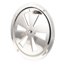 5X Round Air Louver Vent & Side Knob Opening Grille Cover Marine Boat RV 316 Stainless Steel Ventilation Louvered Vent