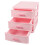 6X Plastic Drawer Designed 3 Compartment Jewelry Storage Box 6