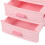 6X Plastic Drawer Designed 3 Compartment Jewelry Storage Box 9