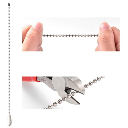 120 Pcs Ceiling Fan Pull Chains Wooden Pendant Pull Chain Extension for Ceiling Light Lamp Fan Chain