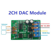 4X 12V 0-5V 0-10V Spannungs Signal Generator DAC Modul RS485 Modbus RTU für SPS Mess Geräte