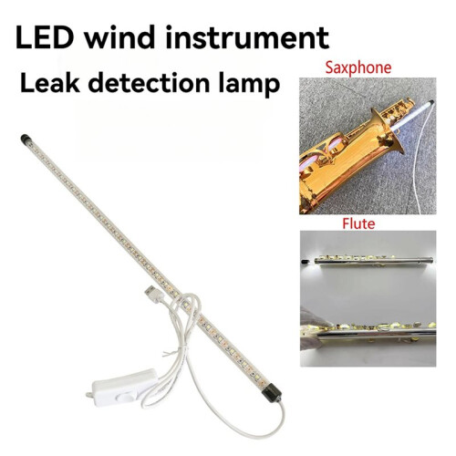 2X Saxophone LED Leak Light Sax Repair Light with USB Plug and  Test Light Multifunction 2