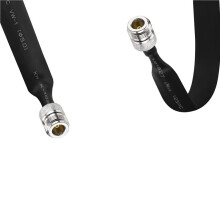 4 St. Dörr-/Fönstergenomgångskabel, Platt Koaxialkabel, 50 Ohm, SO239 UHF Hona Till UHF Hona, Pigtailkabel.