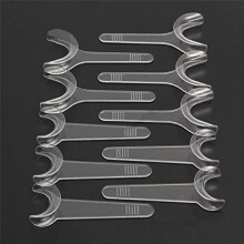 Dental Mouth Opener T Shape Orthodontic Cheek and Lip Retractor Set, 10 PCS Large and Small Sizes