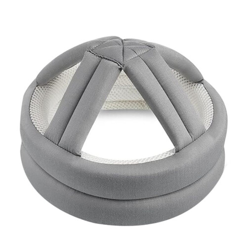 10X Elderly Protective Helmet, Safety Helmet Adjustable Breathable Seniors Fall Prevention Heads Protection Cap Gray 1