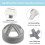 10X Elderly Protective Helmet, Safety Helmet Adjustable Breathable Seniors Fall Prevention Heads Protection Cap Gray 5