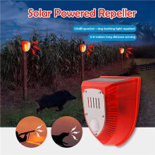 4X Alarm Animal Repellent Anti Wild Boar Drive Professional Alarm Anti-Theft Flashing Remote Control Siren Sensor Alarm