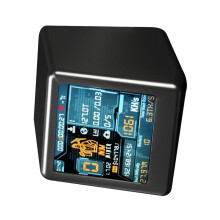 4X NM TV NMMiner TV 1060KH/S Hashrate Nerdminer V2 ESP32 BTC SOLO Lotterie Miner & Geschenk Home Desktop Uhr Schwarz