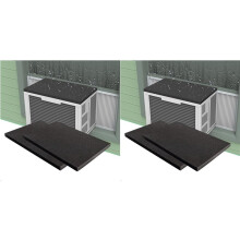 4X Coussin Anti-Goutte pour Climatiseur de Fenêtre, Housse de Pluie Amovible avec Coussinet Magnétique pour Climatiseurs de Fenêtre, Coussin