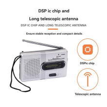 3X Radio AM FM Battery Operated Portable Pocket Radio AM FM Radio Elderly Frequency Range Handheld Radio