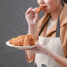 100PCS TPE Disposable Food Gloves, Thick, Transparent, Kitchen Use