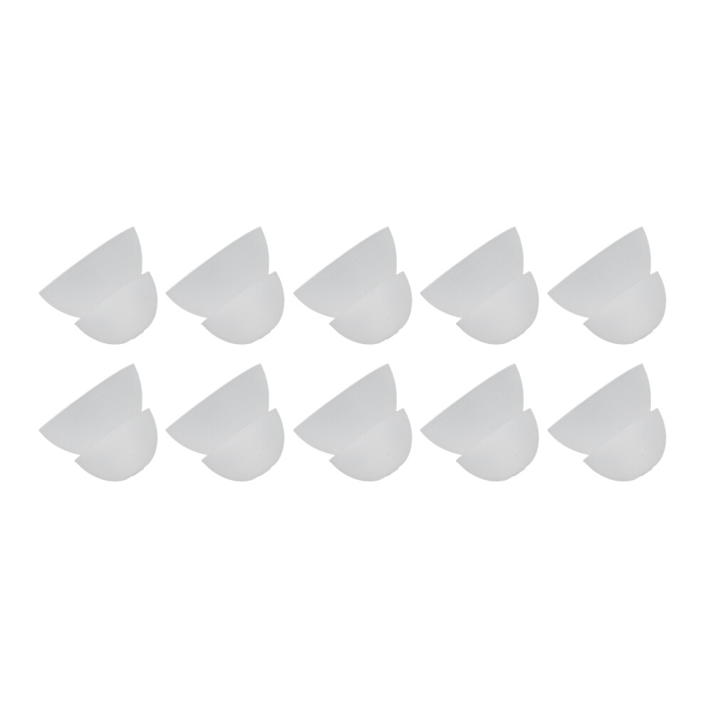 White 10Pcs Soft Silicone Hearing Aid Domes 12Mm Washable
