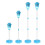 2X Automatic Bubble Machine Vertical Streetlight Bubble Maker with Sound Light for Birthday Wedding Christmas Party 5