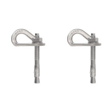 2X 25KN Acciaio Inossidabile M10 Chiodo per Arrampicata Amaca per Ancoraggio Punto Speciale per Arrampicata Chiodo per Espansione per Perno