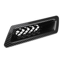 2X Carbon Fiber Universal Car Front Bumper Hood Vent Air Out Decoration for -A4 B8 -E90 E80 E82