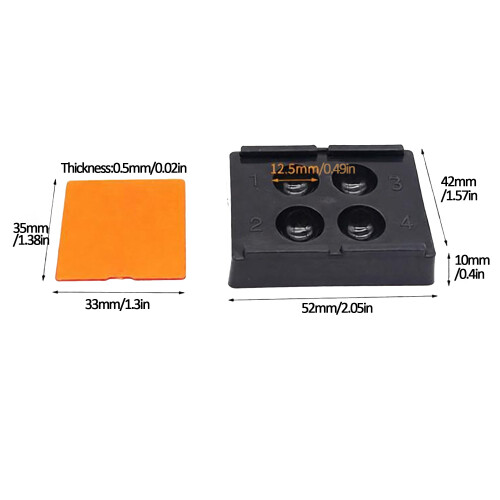 Dental Shade Matching Light Box with Lightblocking Protection and 4 Hole Composite Mixing Tray 1