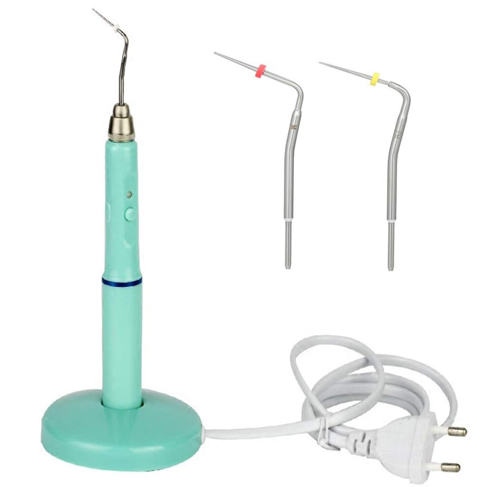 Dental Obturation Pen with Charging Base, Cordless Gutta Percha Endodontic Pen 110V US Plug with 2 Tips