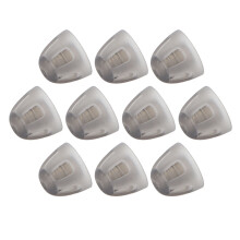 10 Pcs Black Soft Silicone Hearing Aids Open Domes, 5mm Eartips