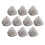 10 Pcs Black Soft Silicone Hearing Aids Open Domes, 5mm Eartips 1